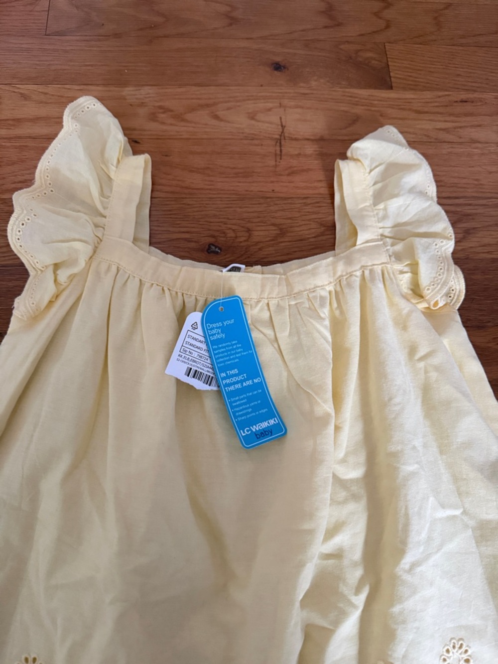 NWOT Yellow Eyelet Ruffle Sundress 24-36M - Picture 2 of 5